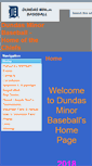 Mobile Screenshot of dundasminorbaseball.com